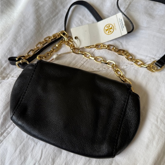 Tory Burch Black and Gold Crossbody Bag with Chain Strap - Picture 11 of 15